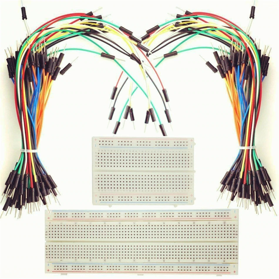 PCB Прототип Макет 830 Точка 400 отверстия Прото Щит комплект для Arduino с 130 шт., навесной Монтажный провод