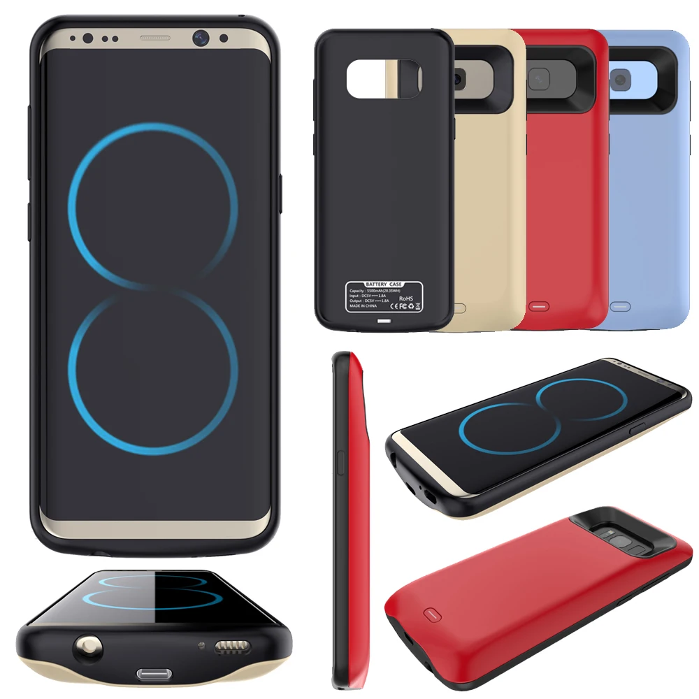 Для samsung S5 S6 S7 edge S8 Plus чехол питания 4200 мАч Внешний аккумулятор зарядное устройство чехол Galaxy Note 5 4 запасное зарядное устройство