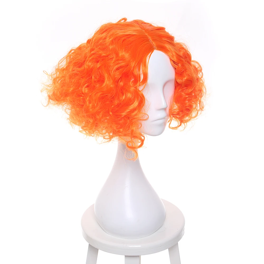 Ccutoo 1" Mad Hatter/Tarrant Hightopp оранжевый синтетические волосы Culy короткий стиль косплей парик Хэллоуин костюм вечерние парики