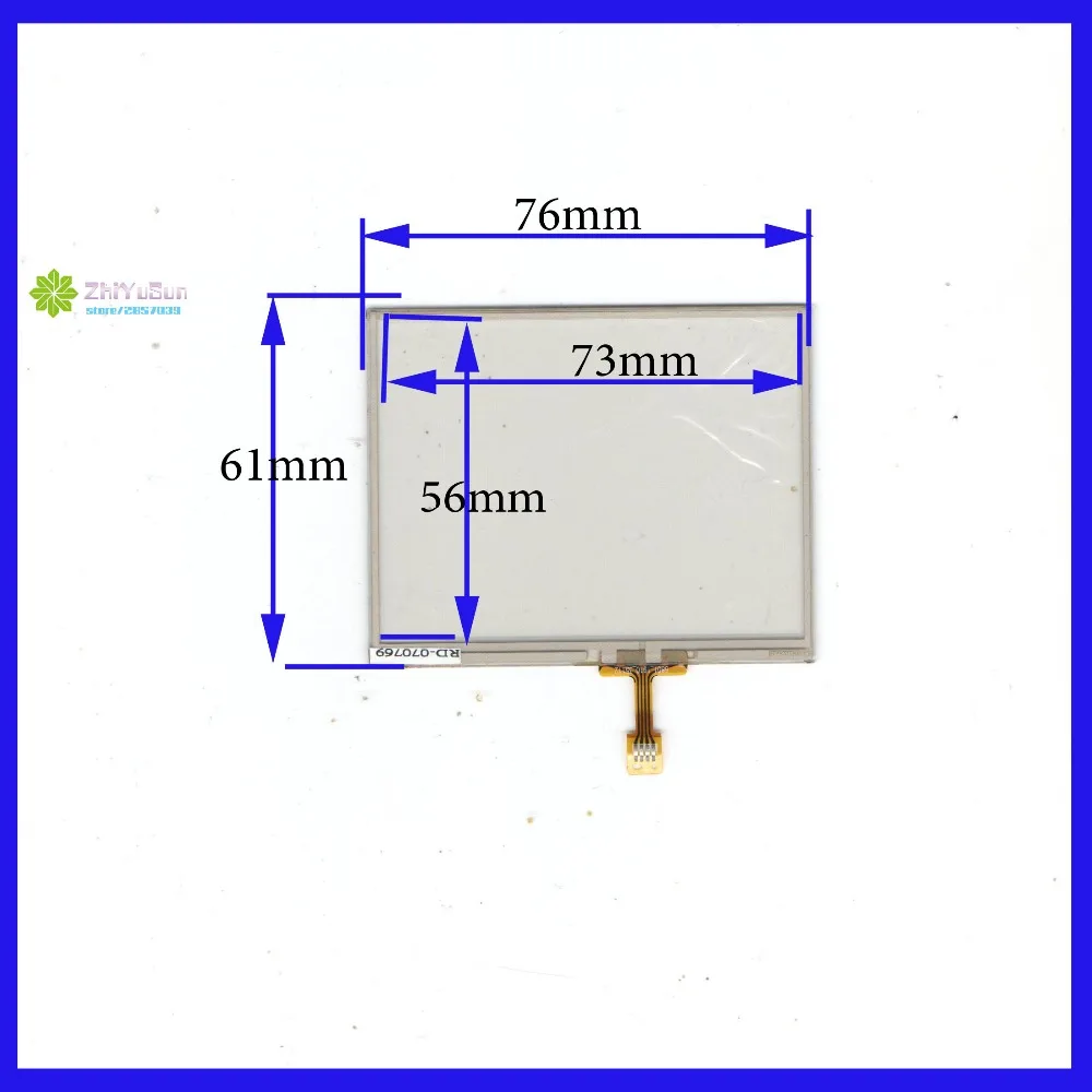 Zhiyusun tr4-035f-11 3.5 дюйма Сенсорный экран стекло 76 мм * 61 мм 4 Линс touchsensor 76*61 touchglass планшета Стекло