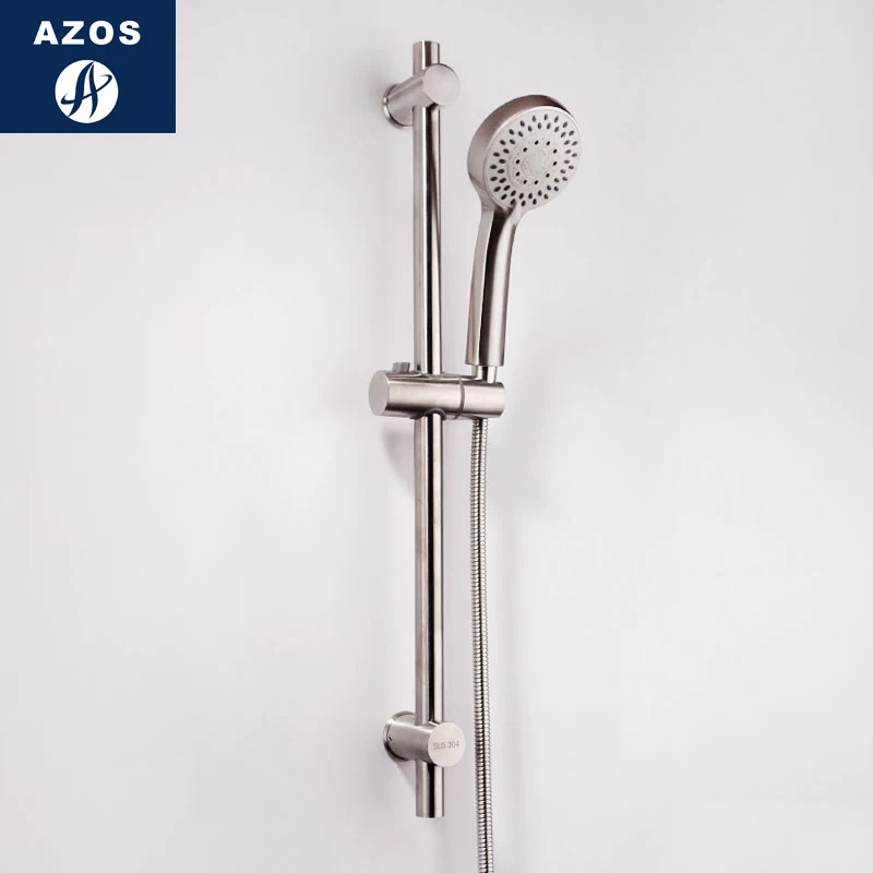 

Azos Shower Rod SUS304 Stainless Steel Stainless Steel Rise And Fall Five Functions Rotatable Bracket Convenient Shower Room Rou