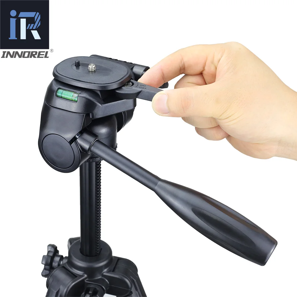 Портативный мини-штатив RT10 для цифровой зеркальной камеры, светильник, компактная подставка для путешествий, панорамная головка, как Q111 для Nikon Canon sony