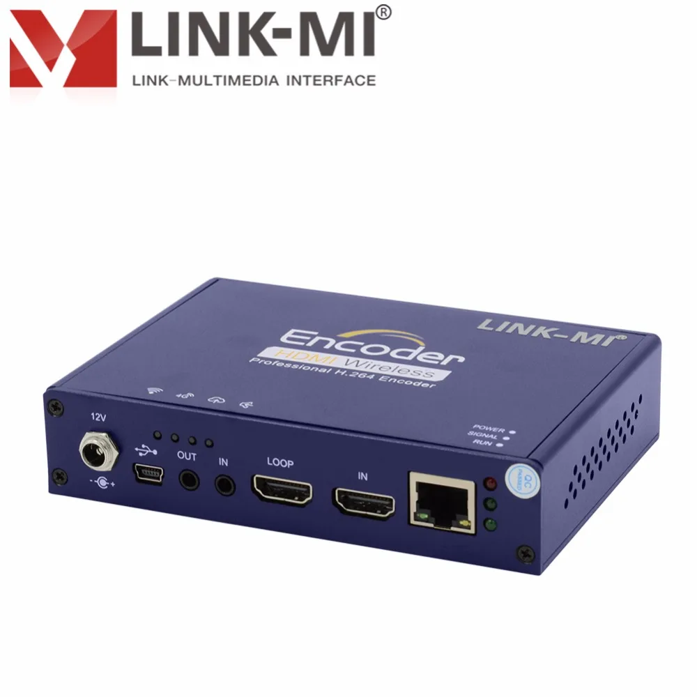 LINK-MI ECU2 HD 3G-HDMI wifi видео кодер встроенный wifi, 2,4G 5,8G двухдиапазонный HD/3G-HDMI H.264 видео кодер 1080p60 Full HD