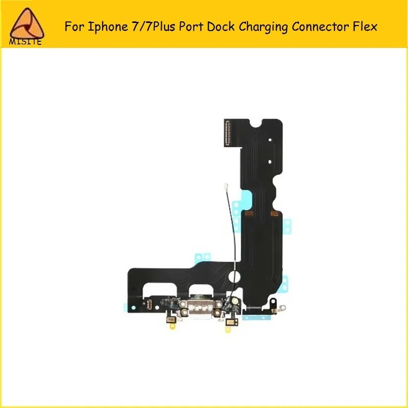 10pcs NEW Charger Charging Port USB Dock Connector For iPhone7 7G Headphone Audio Jack Flex Cable replacement parts