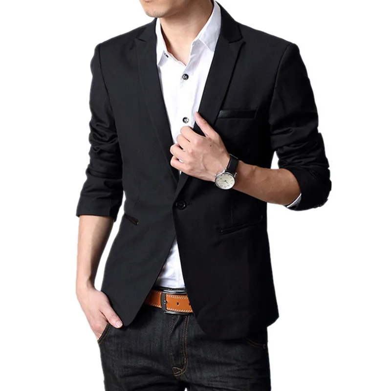 Блейзер Masculino Slim Fit мужские модные блейзеры хорошее качество деловой пиджак костюмы мужская брендовая одежда плюс размер 5XL