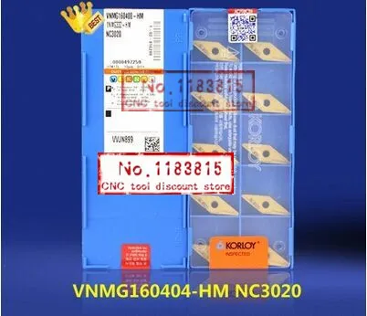 

Carbide insert 10/box VNMG160404 HM NC3030 Lathe Cutting Tools CNC blade alloy carbide cutting tool Turning Inserts