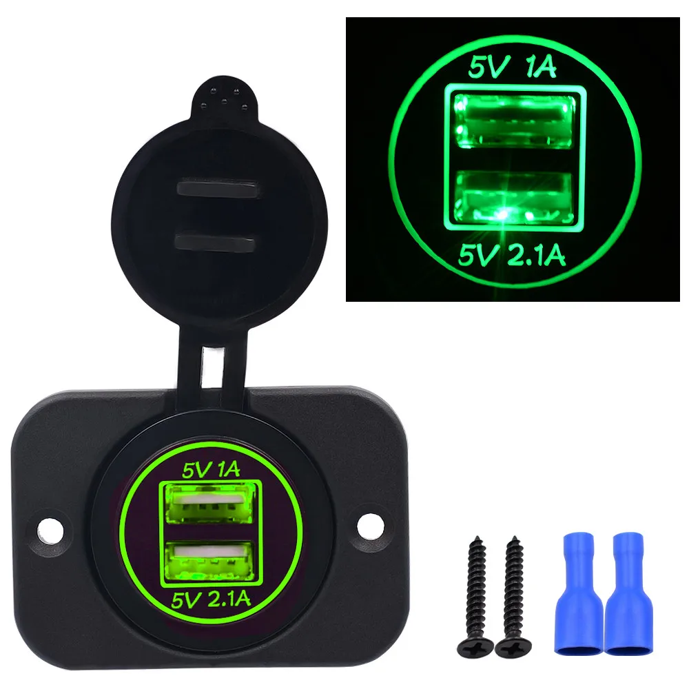 Новое 5V 3.1A двойное USB зарядное устройство гнездо адаптера Питание выход для 12V 24V мотоцикл автомобиль дропшиппинг для Xiaomi Mi для Iphone