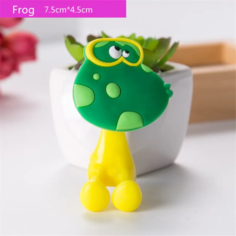 Frog Милая мультяшная Присоска на присосках, Набор детских зубных щеток для ухода за ребенком, комплекты для здравоохранения, подвесной держатель для детской зубной щетки - Цвет: Frog