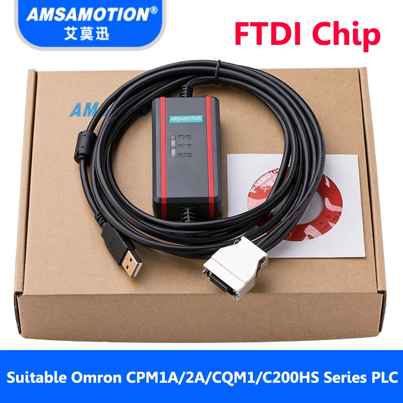 Подходит для программирования Omron PLC кабель USB-CIF02+ кабель для загрузки CPM1A/2A/CQM1/C200HS PLC линия передачи данных