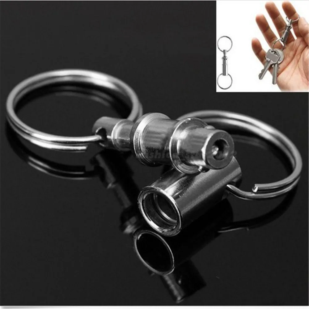 5pcs Source of foreign trade rapid disassembly key ring separation shackle Keychain key ring ring outdoor