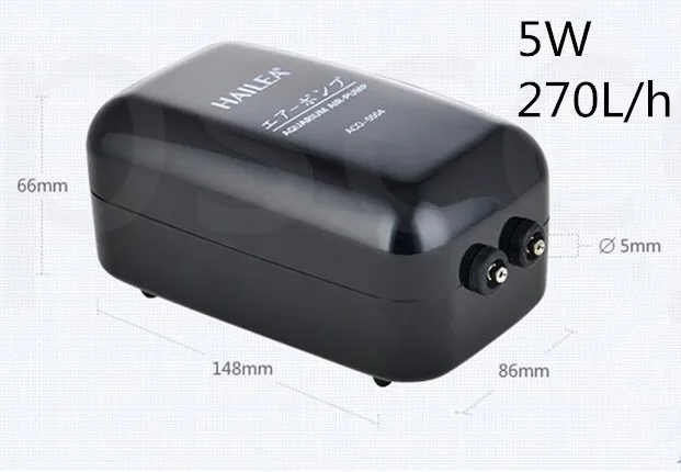 HAILEA ACO 5501 5503 5504 5505 тихий воздушный компрессор тихий воздушный насос для аквариума коралловый риф аквариум кислородный воздушный пузырь - Цвет: ACO-5504