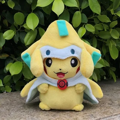 Plüschpuppe Pokemon Umhang Pikachu Stofftiere Cosplay Kuscheltier Spielzeug Gift 