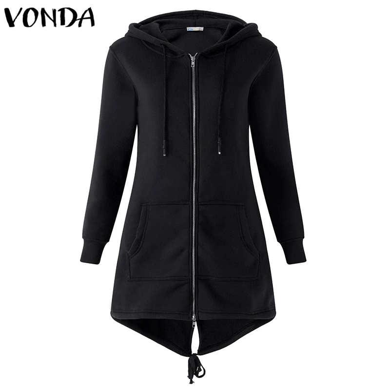 Fashion Hoodies Women Autumn Winter Coat 2019 Solid Zip Up Sweatshirt Hooded Long Sleeve Casual Lon