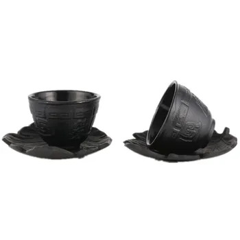 

hot Cast Iron Tea Cup Set Japanese Teacup 70ML Drinkware Tools Chinese Handmade Kung Fu Mug