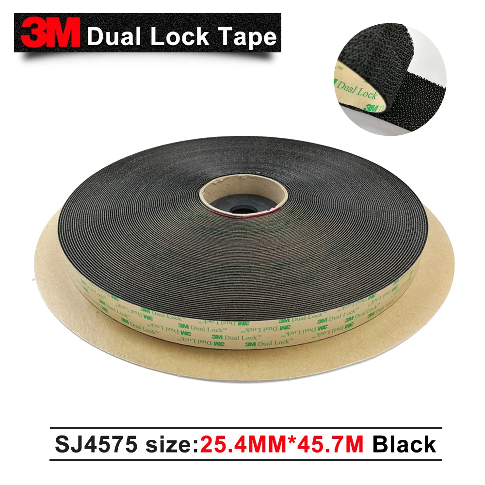 double side acrylic adhesive tape 3M SJ4575 Black Quick dual Lock Fastener ultra tape,1in*50yd 3m double side adhesive tape for auto 3000cm x 0 8cm