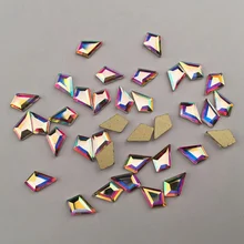 10 cái/gói Trắng AB Nail Thạch Horse Eye/Waterdrop/Pha Lê Long Lanh Nail Stones DIY 3d Thiết Kế Móng Tay Nghệ Thuật trang trí(China)