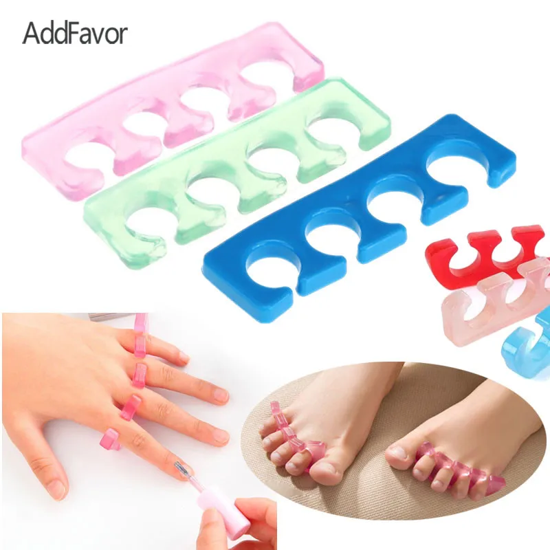 Addfavor Toe Separater Nail Polish Paint Finger Holder Fence Manicure ...