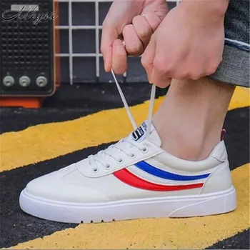 

Mhysa 2020 New spring and autumn white shoes men's casual comfort low cut canvas shoes flat non-slip wear-resistant shoes M076