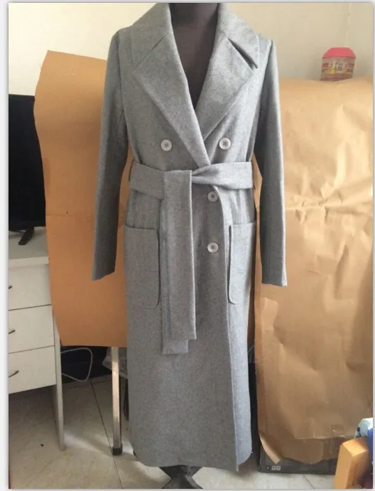 X-Long Wool Peacoats With Belt Autumn Winter 2018 New Slim Elegant Women's Camel Wool Trench Coats 2018 autumn Spring coat women X-Long Wool Peacoats With Belt Autumn Winter 2018 New Slim Elegant Women's Camel Wool Trench Coats 2018 autumn Spring coat women