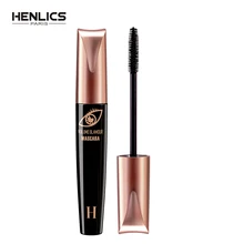 HENLICS Super Volume Black Waterproof Glamour Mascara Natural Thicken Lengthen Eyelash Curling Makeup Mascara origins ginzing brightening mascara to lengthen and lift