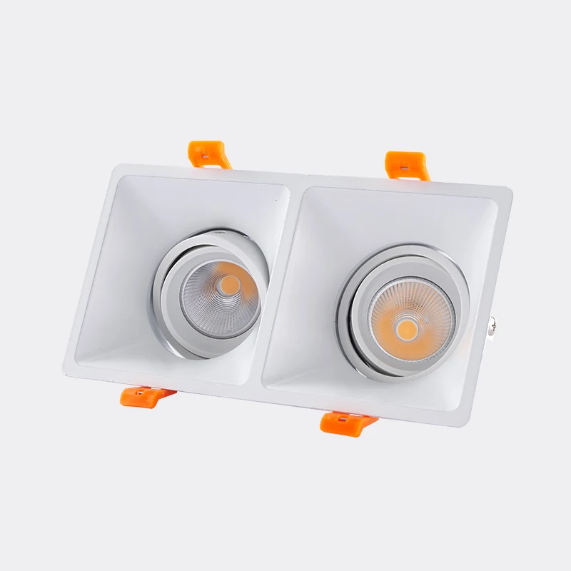 

SCON square Spot lamp single head double head CREE Cree chip high visibility refers to 2700k Grille lamp Exhibition hall lamp