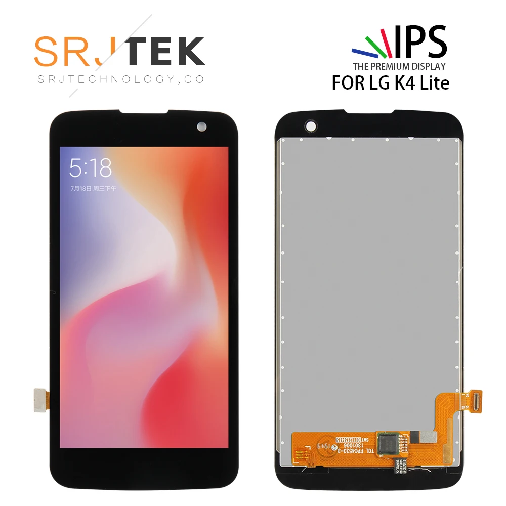 

Tested 4.5" Black For LG K4 LTE K120AR K120E K120 LCD Display Touch Screen Digitizer Assembly