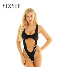 Цельный купальный костюм для женщин Открытые Боди без шагового шва сексуальное женское белье ультра тонкий без рукавов, майка, топ, жилет бюст High Cut прозрачное ночное белье