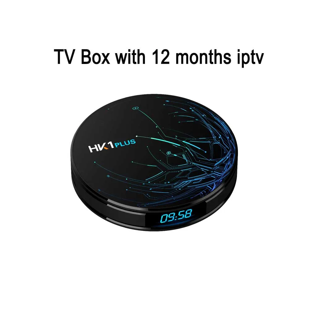 HK1 Max Android tv Box Германия Испания голландский Турция Португалия Франция Таиланд Индия Пакистан скандинавский IPTV подписка M3u IOS - Цвет: Синий