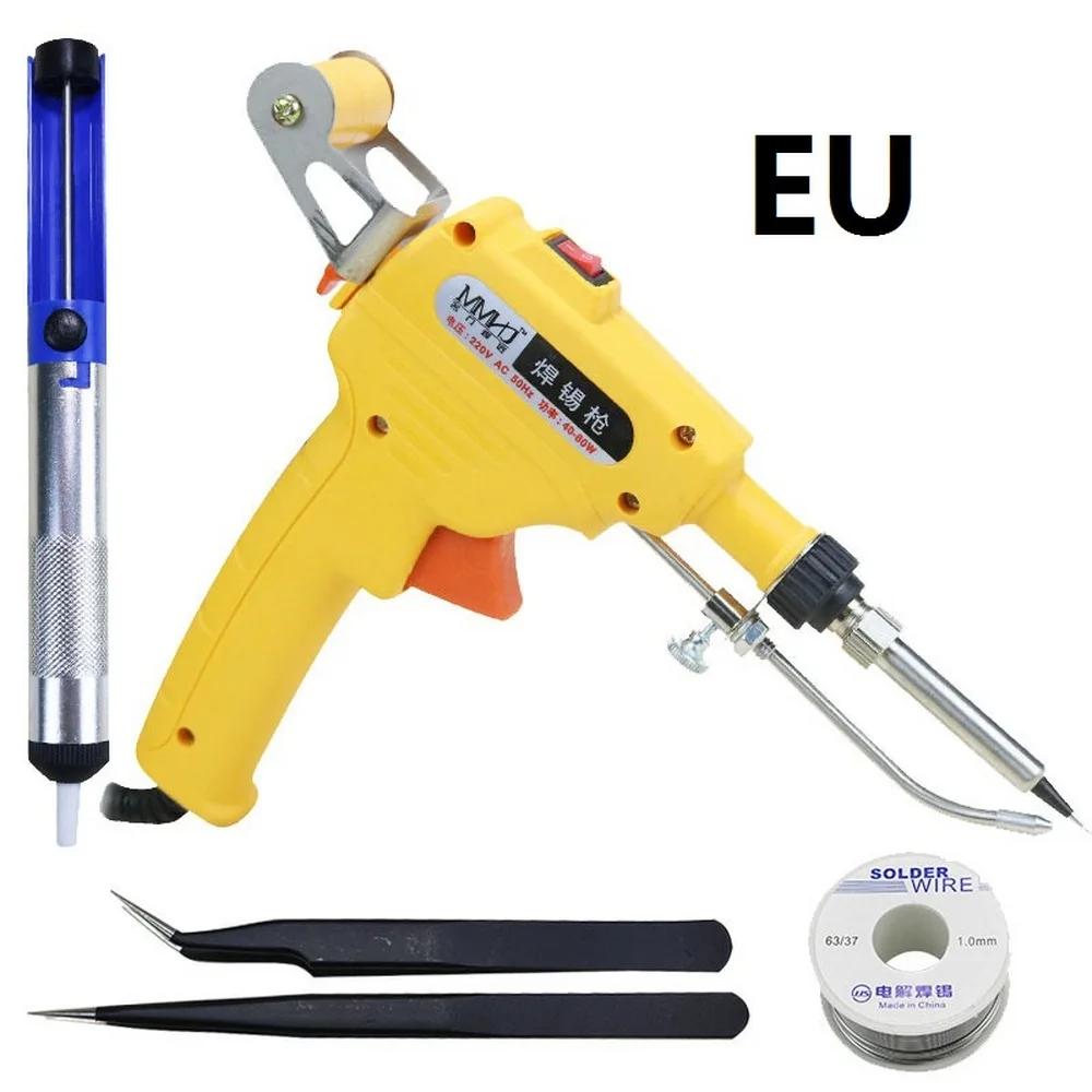 

60W Soldering Iron Hand-held Internal Heating Torch Send Tin Gun Soldering Automatically Station Welding Repair Tool EU/US Plug