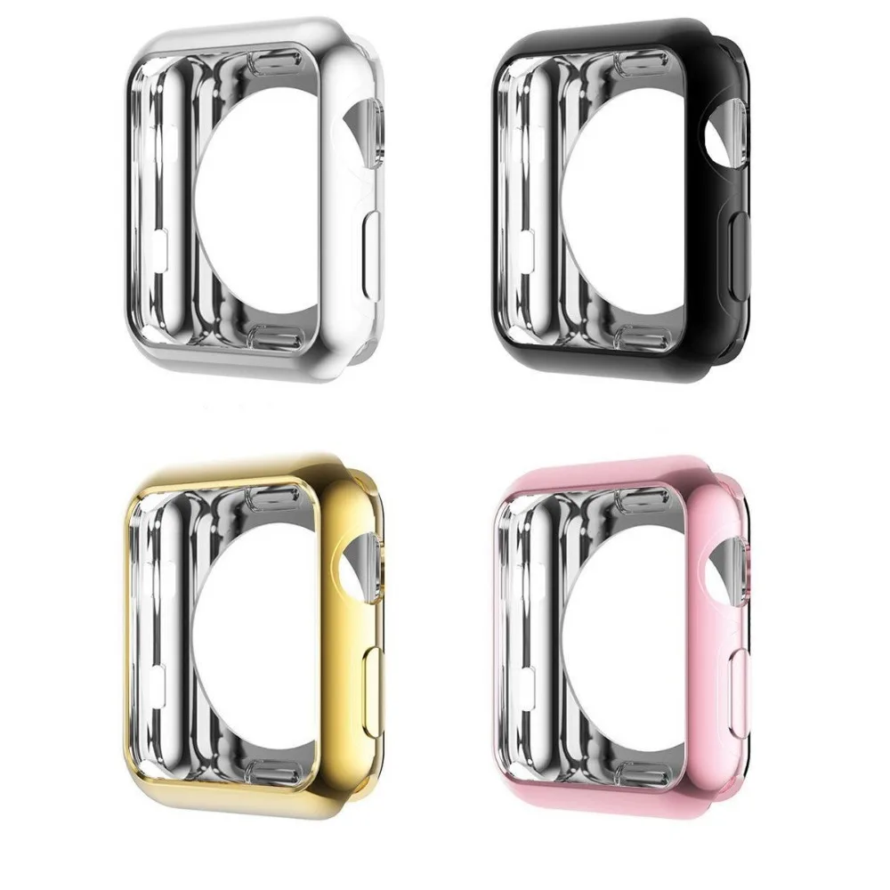 Suitable for Apple Watch Case Cover 42MM 38MM Sports Strap full Frame Soft Case for Rubber Cover on the Back of iwatch 3/2/1