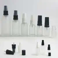 200 ×旅行霜ガラススプレーボトルエッセンシャルオイルコンテナ細かいミスト噴霧器100ミリリットル50ミリリットル1オンス20ミリリットル1/2オンス1/3オンス5ミリリットル
