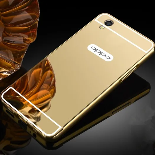 Luxury Aluminum Acrylic Mirror Case For OPPO A37 Mobile