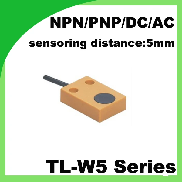 

TL-W5 non-flush 2/3 wire NO / NC Square inductive proximity switch sensor 30*37*12mm PNP / NPN