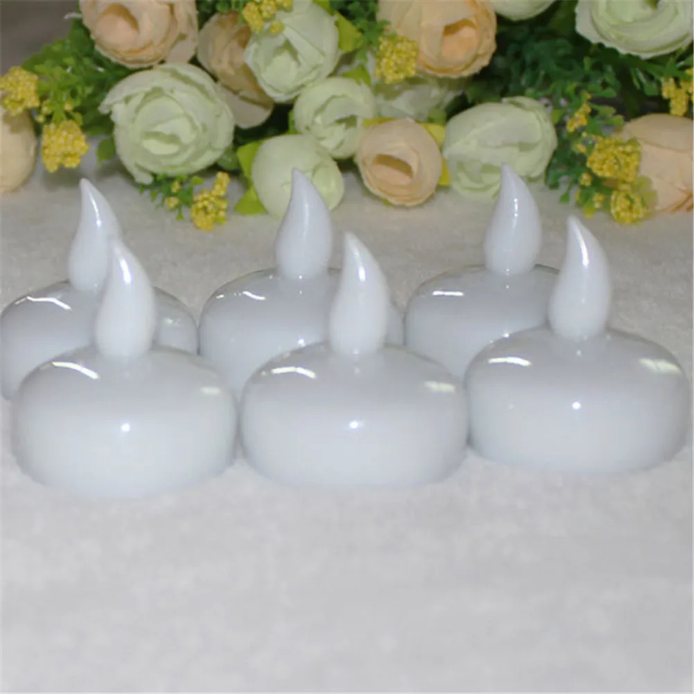 

12pcs Waterproof Candle Light SPA Floating LED Flickering Tea Lights Candles DTT88