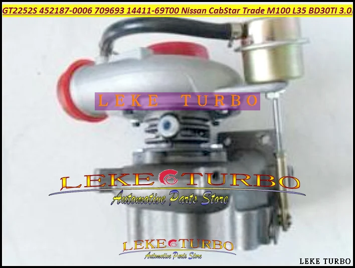 GT2252S 452187 709693-0001 14411-69T00 452187-5006S 452187-0006 Turbo For Nissan Light Truck CabStar Trade M100 L35 BD30TI 3.0L (2)