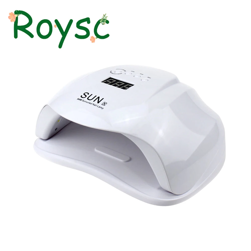 

SUNX 54W Nail Dryer Dual UV LED Lamp With LCD Time Display 36 LEDs Auto Sensing Manicure Tools Curing Gel Polish