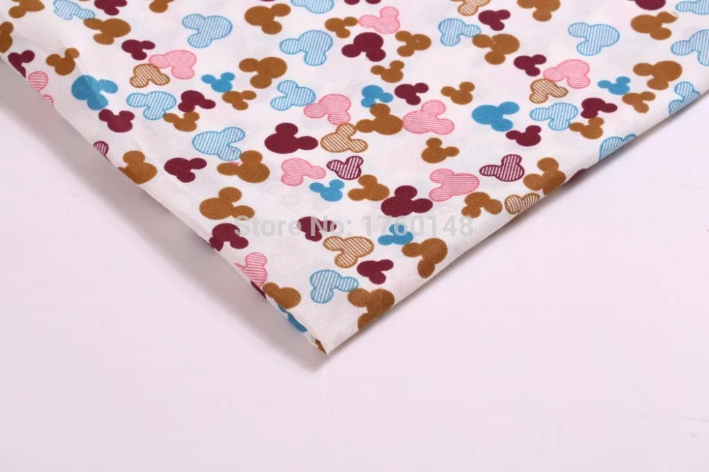 

DIY handmade craft Mickey Minnie Patchwork Kids Bedding cotton Doll home Textile sewing Garment accessories cartoon Fabric tissu