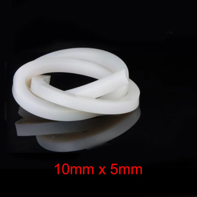 

10mm x 5mm High temperature resistant door window solid silicone rubber sealing strip weatherstrip