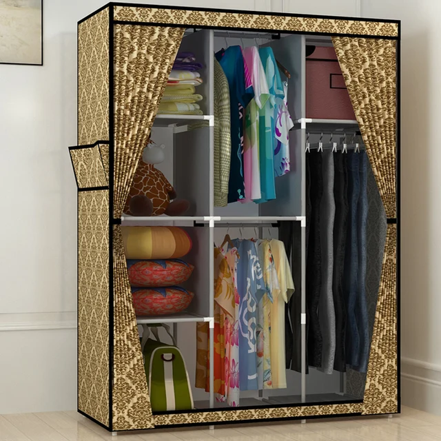 Large Capacity Cabinet Product Family Can Be Simple Dust Cloth Large Capacity Cabinet Product Family Can Be Simple Dust Cloth Wardrobe Closet For Hanging Clothes Fully Enclosed Storage
