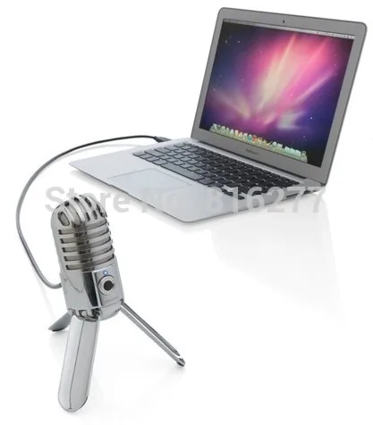 SAMSON Meteor Mic USB конденсаторный микрофон Студийный микрофон кардиоидный для компьютера Ноутбук Сеть черный и серебристый