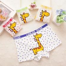 3 шт./партия, хлопковые шорты детские трусики для мальчиков трусы-боксеры с рисунком нижнее белье для мальчиков детские штаны, одежда для малышей