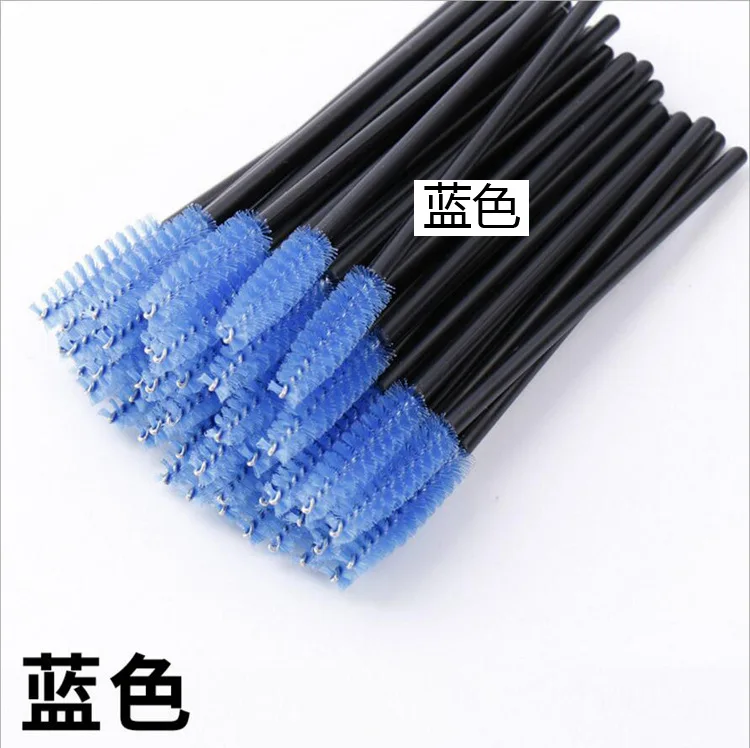 Makeup Brush Set Mascara Wands 50pcs Disposable Colored Eyelashes Comb Mascara Wands Eyebrow Brushes Semi Permanent Makeup Eyelash Extension Tool