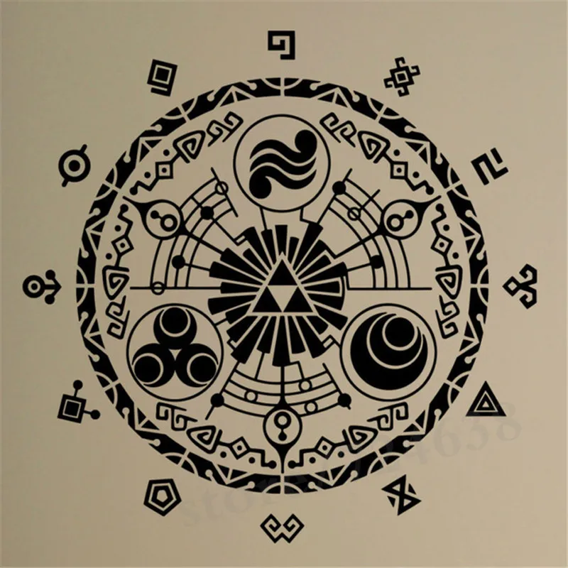 Gate Of Time Wall Sticker Legend of Zelda Vinyl Decal Removable Nursery Home Interior Bedroom Decor Kids Children Room Mural