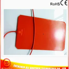 380*225*1,5 мм 3d принтер с подогревом кровать силиконовый резиновый нагреватель 220 В 360 Вт клейкий 1 сторона 4 угловой разрез 1000 мм свинцовый провод