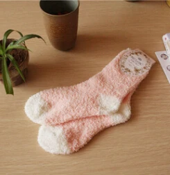 12 пар в упаковке, женские теплые домашние носки из кораллового флиса, свободные утепленные носки для беременных