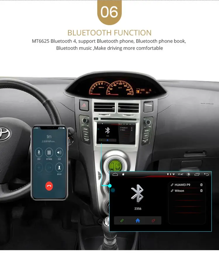 Excellent LJDA 2 Din Android 9.1 Car Radio For Toyota Yaris 2005-2011 Car Multimedia Player Stereo Auto Audio GPS Navigation DVD Video 8