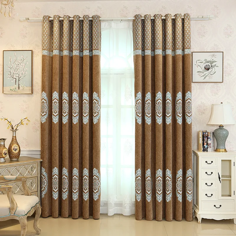 

Modern Simple Trichromatic Shernier Shading Curtains for Living Dining Room Bedroom.