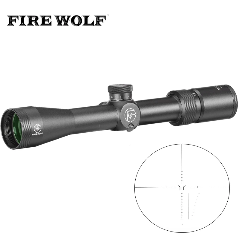 

2.8-10X40 Tactical Air Rifle Optic Spotting Scopes Green Film Sighting Self Extinction Cylinder Riflescope