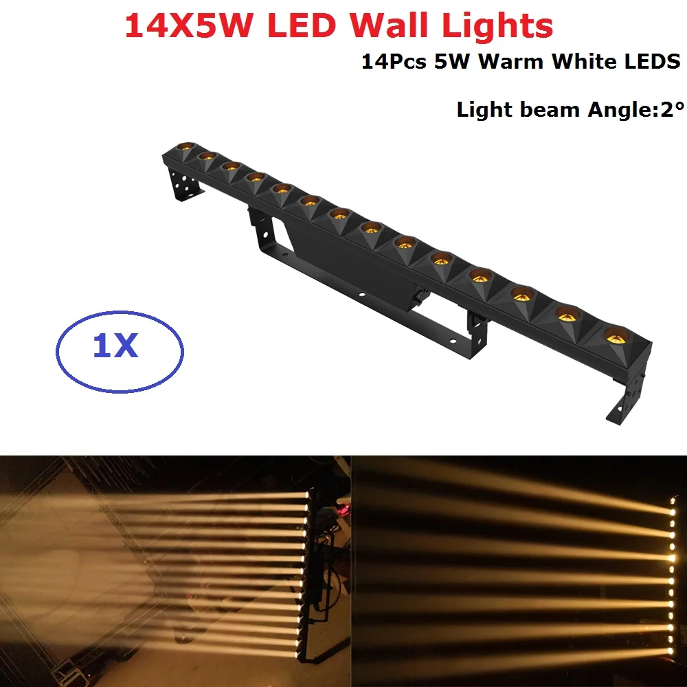 Бесплатная доставка 14X5W теплый белый светодиодный светильник для мытья стен DMX
