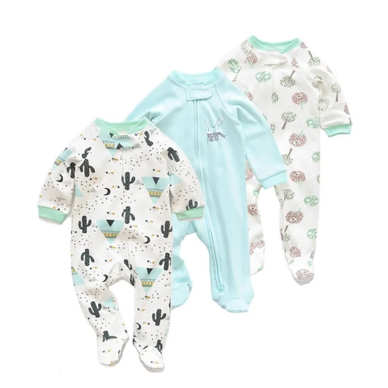 

Summer Baby Boy Newborn Rompers roupa de bebes Jumpsuit Long Sleeve Cotton Pajamas 0-18 Months Baby Clothes